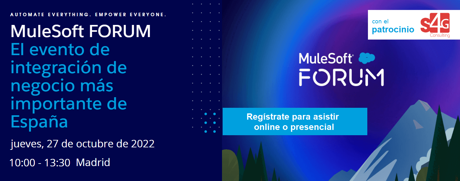 Banner invitación a MuleSoft FORUM España