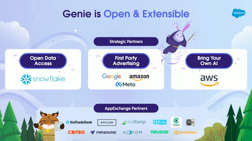 Salesforce Genie partners compatibles